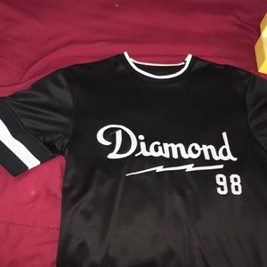 Diamond jersey styled t shirt